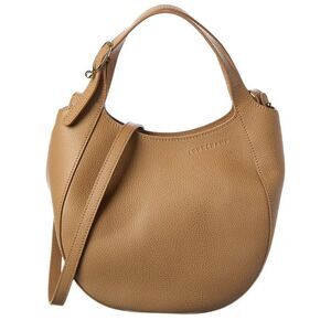 Longchamp Le Foulonne Leather Tote, Brown